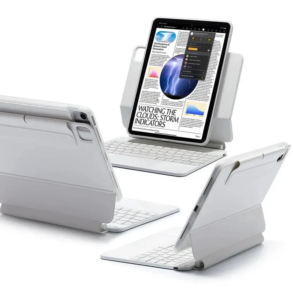 ESR Shift Keyboard Case iPad Air 11 M4 M3 M2 Detachable White